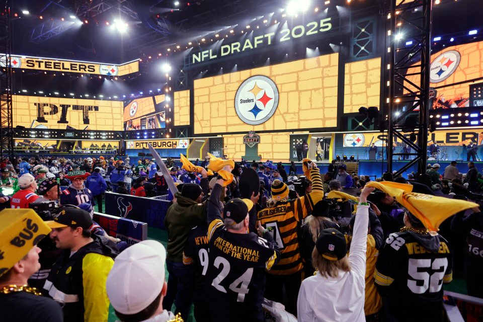 Pittsburgh Steelers fans at the NFL Draft.