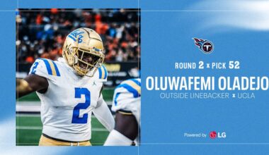 Titans Select UCLA Edge Rusher Oluwafemi Oladejo in Second Round of the NFL Draft