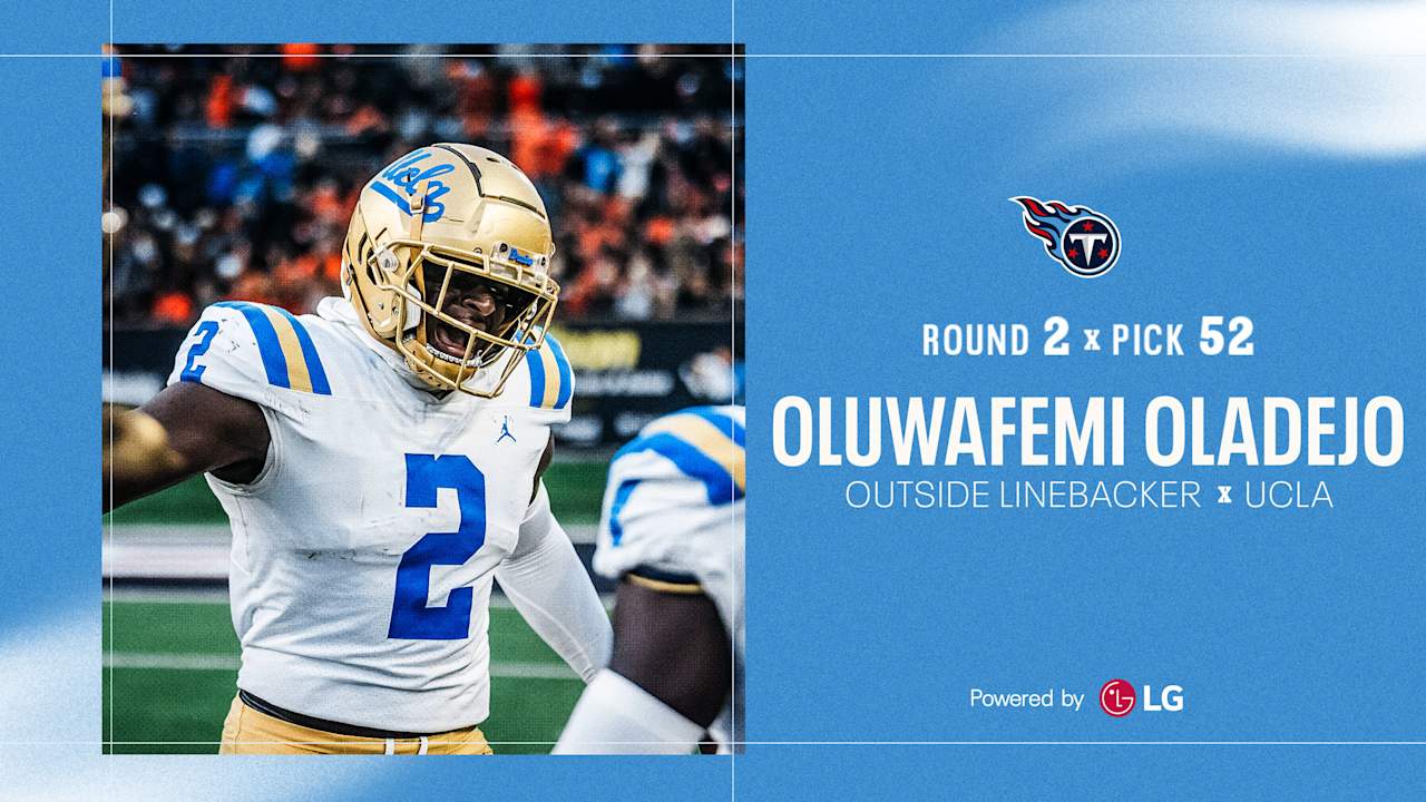Titans Select UCLA Edge Rusher Oluwafemi Oladejo in Second Round of the NFL Draft