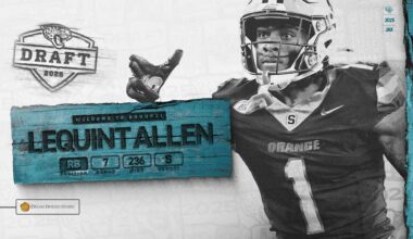 Jaguars Select LeQuint Allen is the Jaguars No. 236 Overall
