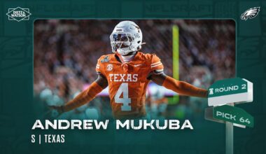 Eagles select S Andrew Mukuba with the No. 64 pick in the 2025 NFL Draft