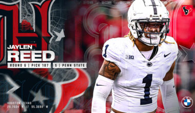 Penn State S Jaylen Reed is the Texans 6th Round Pick at 187th overall
