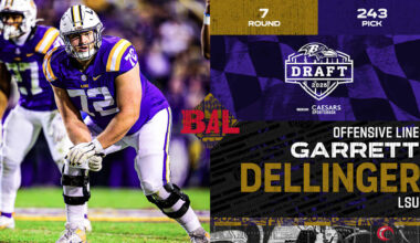 Ravens Draft Offensive Lineman Garrett Dellinger in Seventh Round
