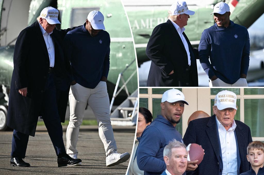 Saquon Barkley fires back at critics over Trump hangout