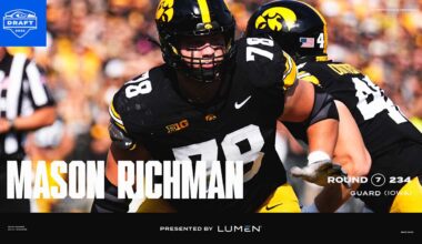 Guard, Mason Richman, Iowa, Pick No. 234