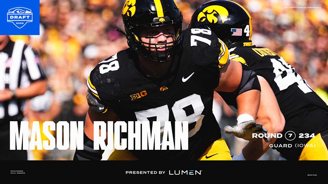 Guard, Mason Richman, Iowa, Pick No. 234