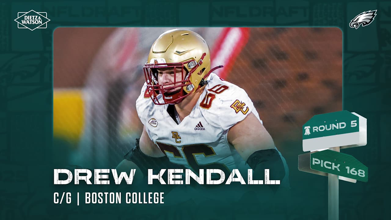 Eagles select C/G Drew Kendall with the No. 168 pick in the 2025 NFL Draft