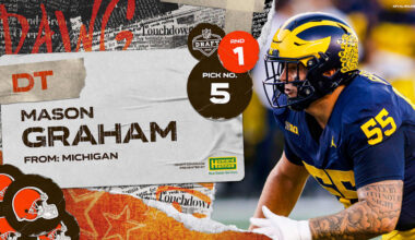 Browns select DT Mason Graham with the No. 5 pick in the 2025 NFL Draft
