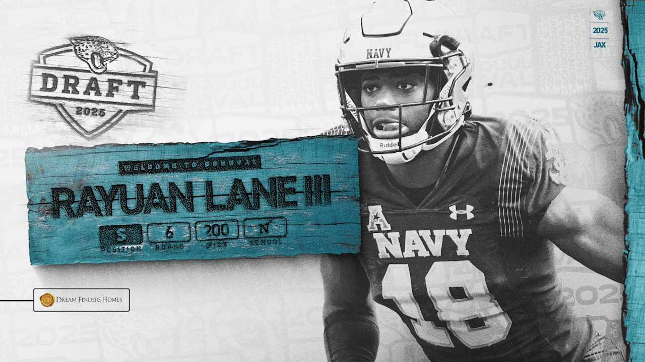 Jaguars Select Rayuan Lane III No. 200 Overall in 2025 NFL Draft