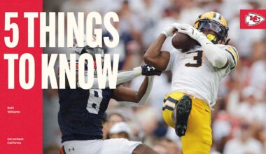 Five Things to Know About Chiefs Third-Round Pick CB Nohl Williams