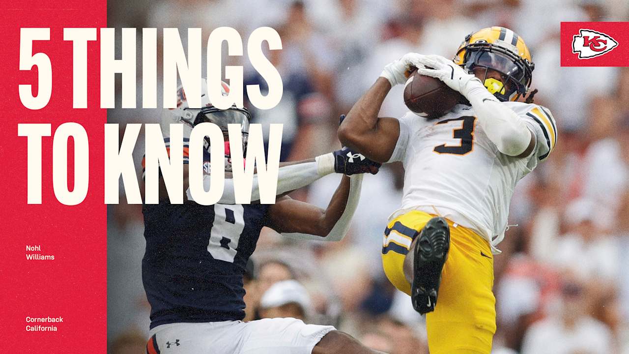 Five Things to Know About Chiefs Third-Round Pick CB Nohl Williams