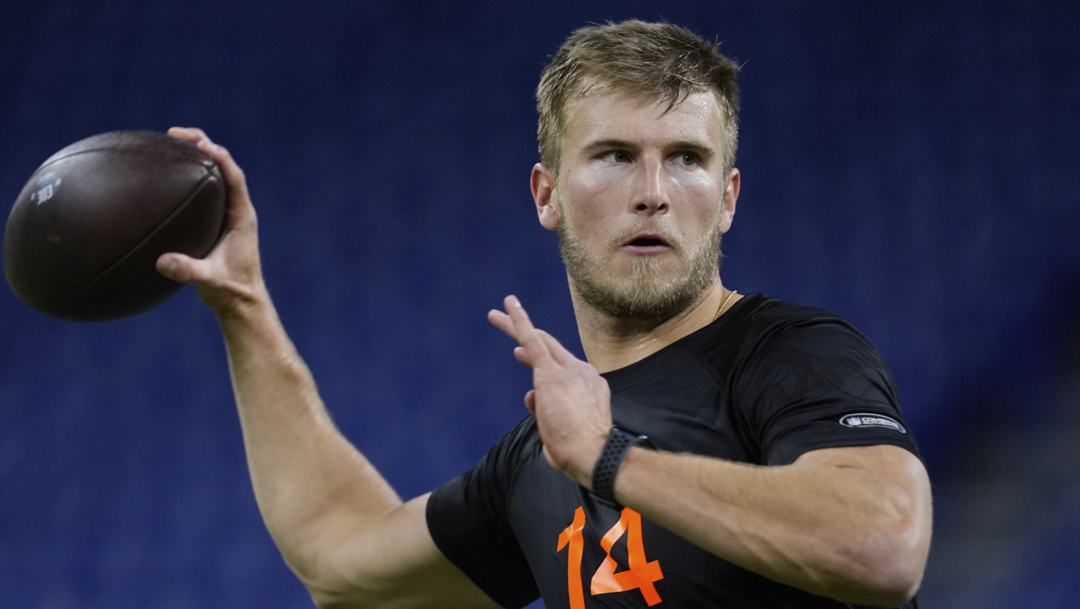 Dog of New Orleans Saints draft pick, Tyler Shough steals show during NFL draft