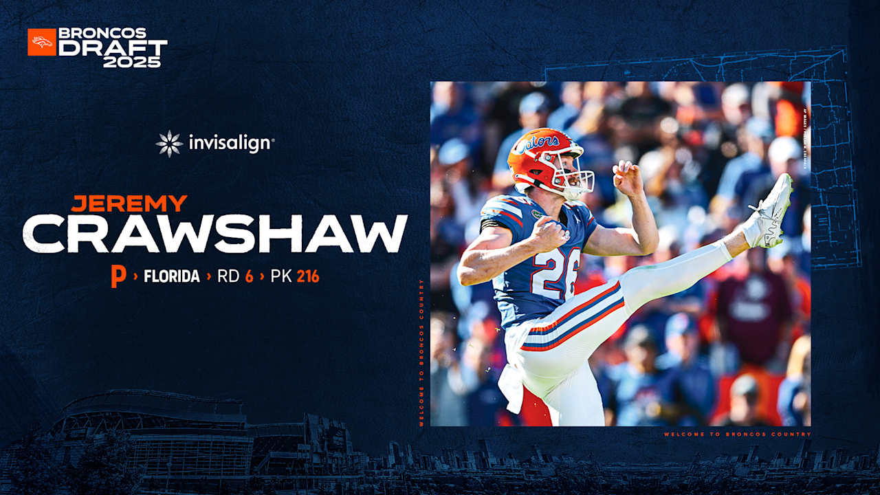 Broncos draft P Jeremy Crawshaw with 216th-overall pick