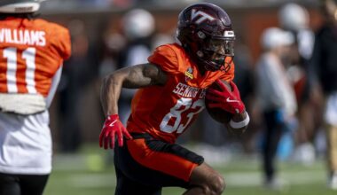 The Washington Commanders Select Jaylin Lane, WR, Virginia Tech