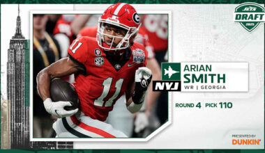 Wide Receiver Arian Smith, Georgia, Round 4, Pick 110