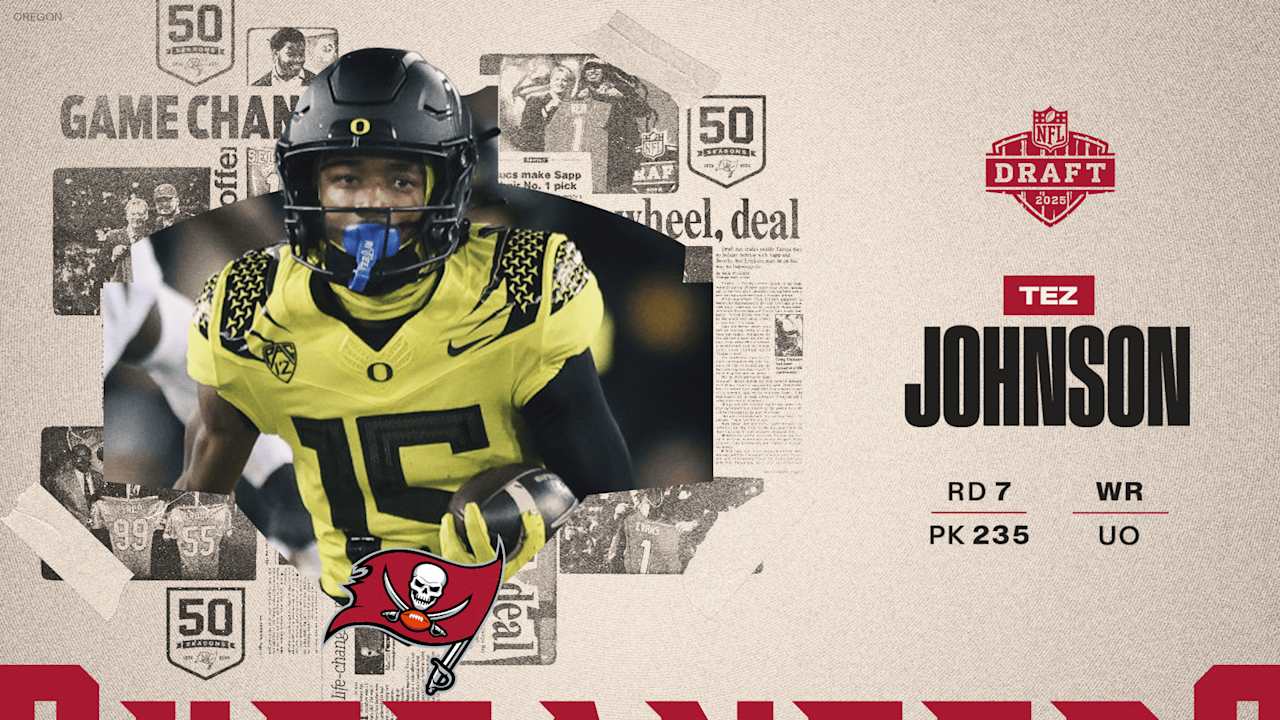 Tampa Bay Buccaneers Select Oregon WR Tez Johnson with the 235th Pick in Round 7