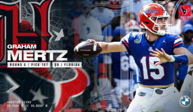 Florida QB Graham Mertz is the Texans 6th Round Pick at 197th overall