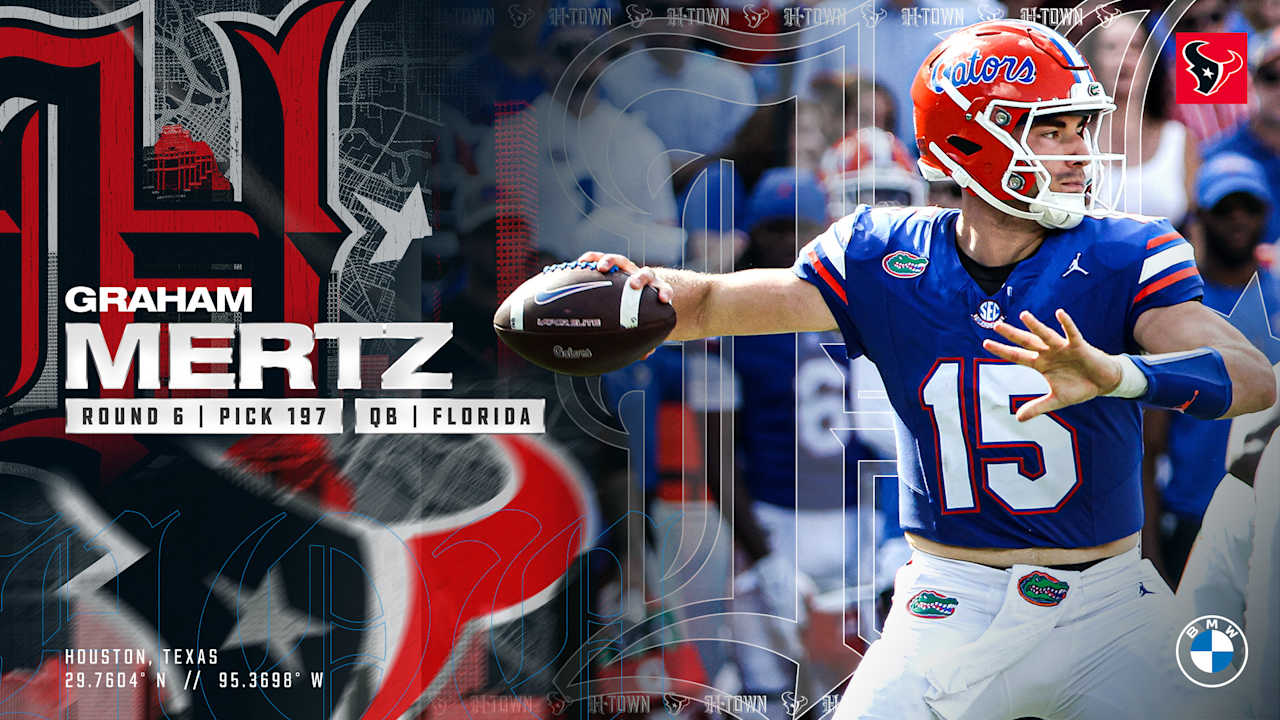 Florida QB Graham Mertz is the Texans 6th Round Pick at 197th overall