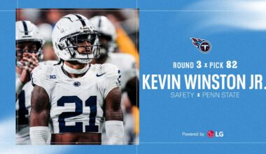 Titans Select Penn State Safety Kevin Winston Jr. in Third Round of the NFL Draft
