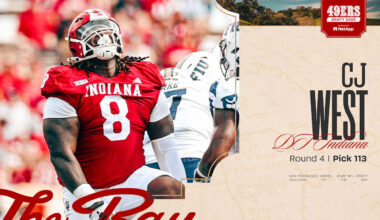 49ers Select DL C.J. West with the No. 113 Pick in the 2025 NFL Draft