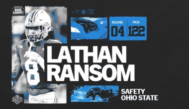 With the No. 122 overall pick, the Panthers pick safety Lathan Ransom