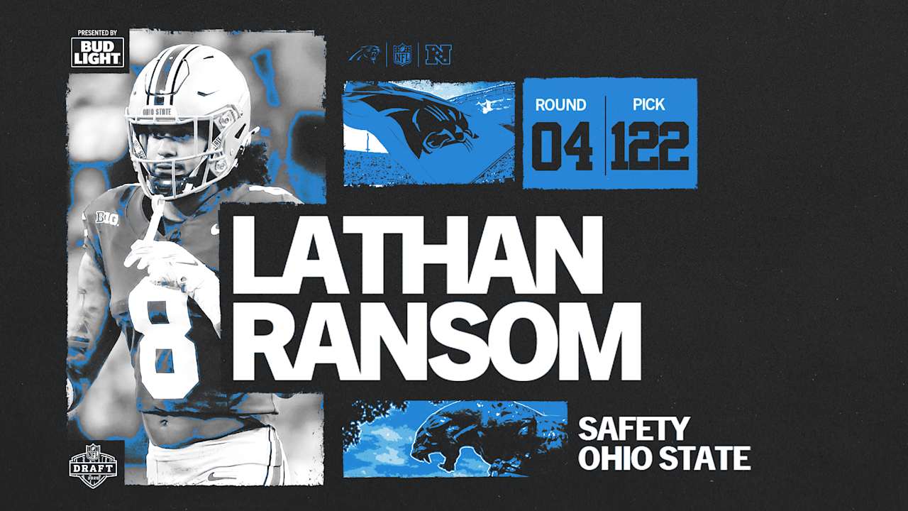 With the No. 122 overall pick, the Panthers pick safety Lathan Ransom