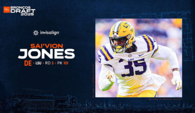 Broncos select DE Sai’vion Jones with 101st-overall pick in 2025 NFL Draft