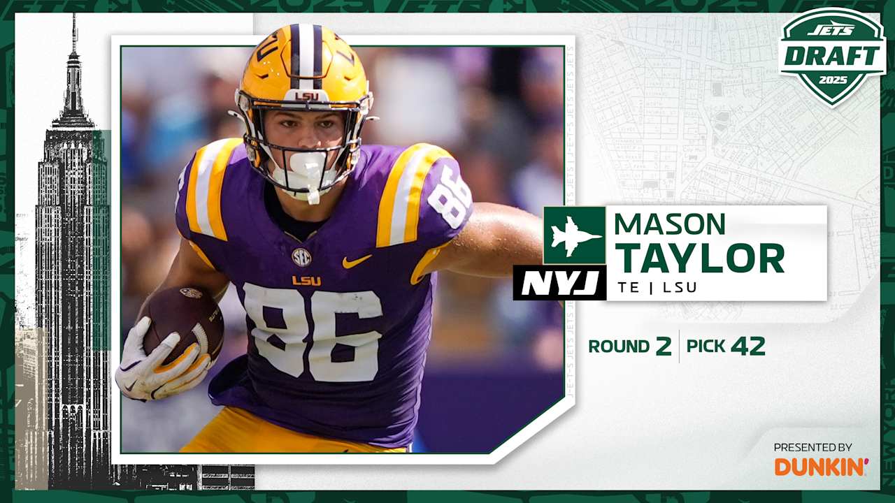 Tight End Mason Taylor, LSU, Round 2, Pick 42