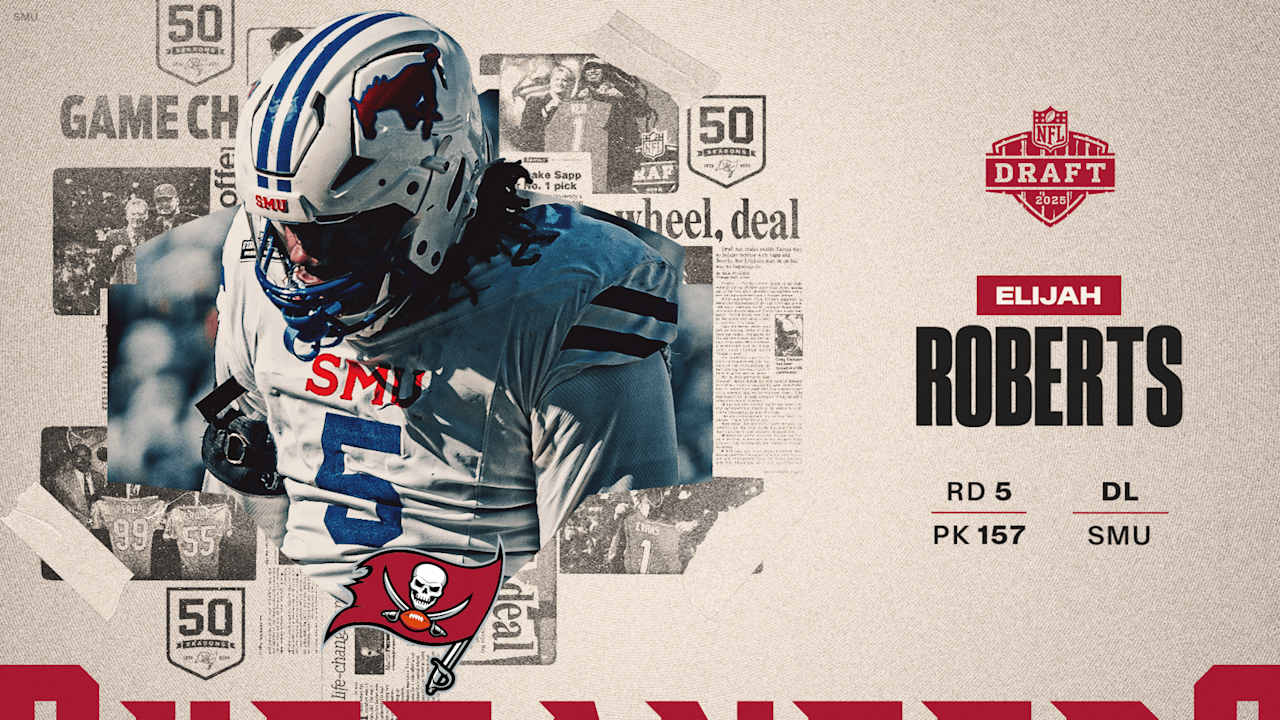 Tampa Bay Buccaneers Select SMU DL Elijah Roberts with the 157th Pick in Round 5