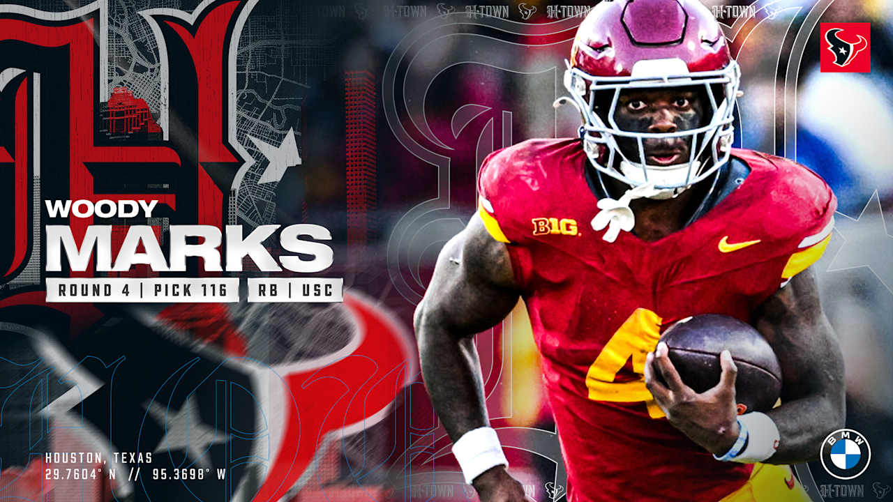 USC RB Woody Marks is the Texans 4th Round Pick at 116th overall