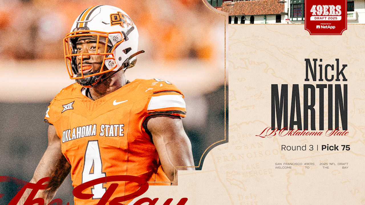 49ers Select LB Nick Martin with the No. 75 Pick in the 2025 NFL Draft