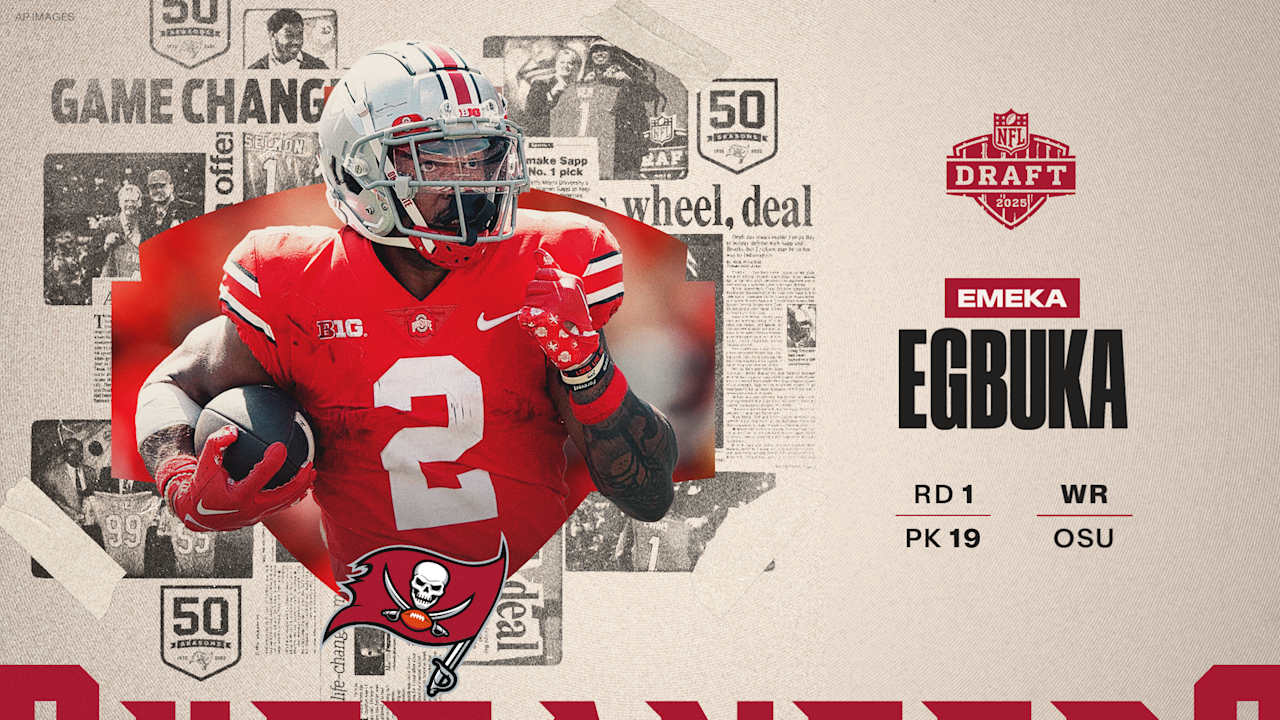 Tampa Bay Buccaneers Select Ohio State Emeka Egbuka with the 19th Pick in Round 1