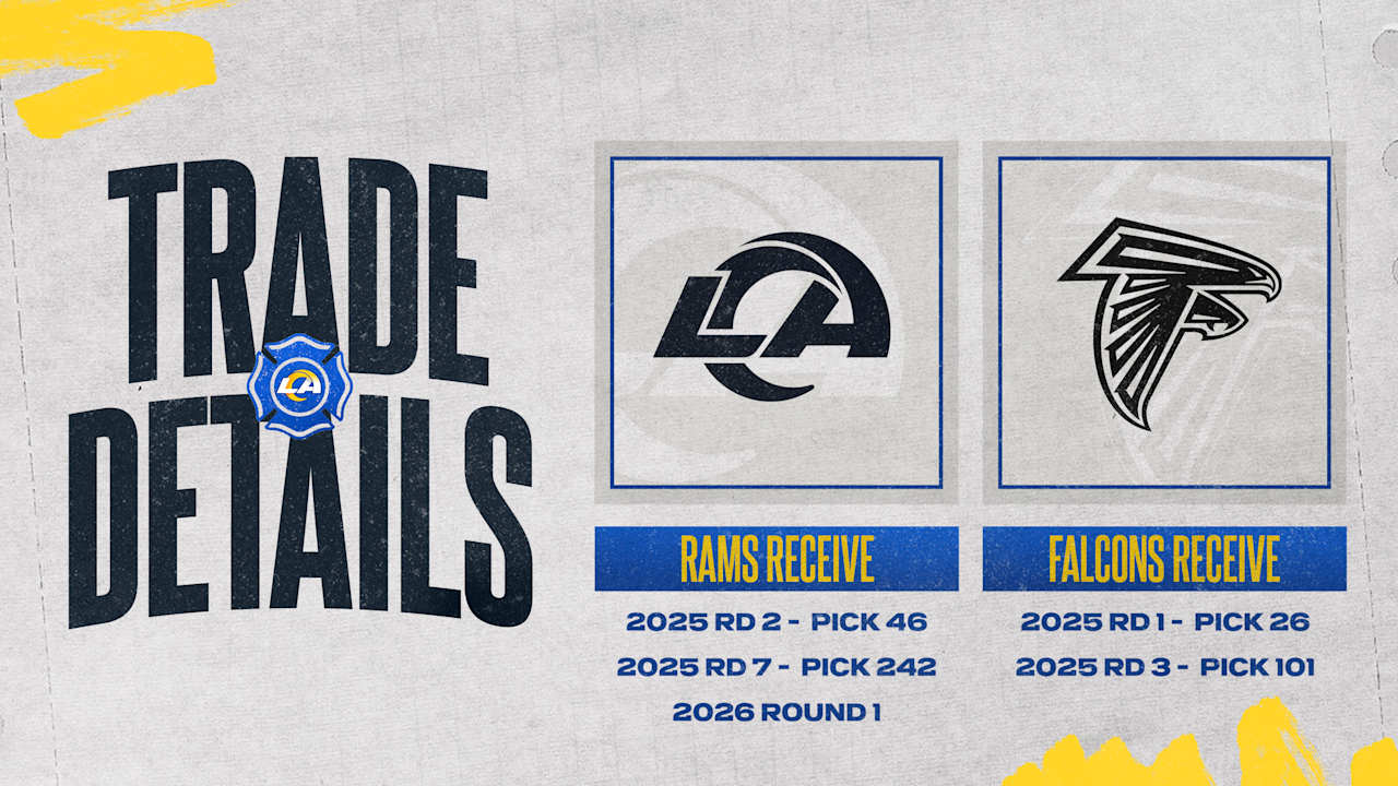 Rams trade No. 26 pick and No. 101 pick to Falcons