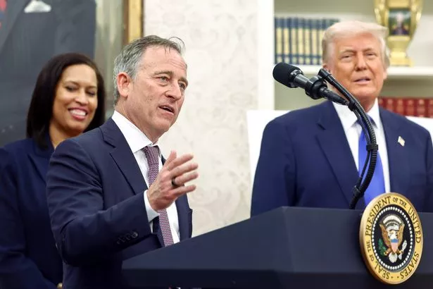Commanders team owner Josh Harris presented Donald Trump with a custom jersey at the White House