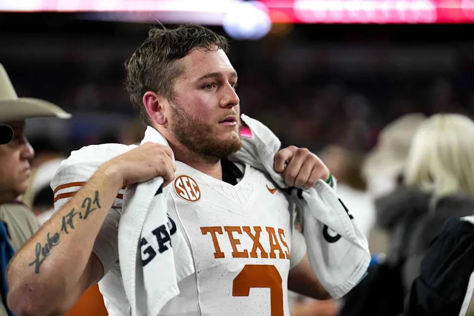 Former Texas Longhorns quarterback Quinn Ewers.Aaron E&period; Martinez&sol;American-Statesman &sol; USA TODAY NETWORK via Imagn Images