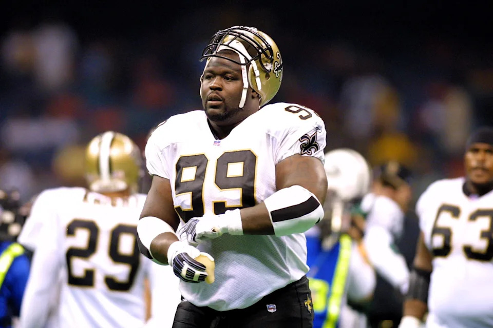 4 Nov 2001: Norman Hand of the New Orleans Saints leaves the field after the game against the New York Jets at Lousiana Superdome in New Orleans, Louisiana. The Jets beat the Saints 16-9. DIGITAL IMAGE. Mandatory Credit: Ronald Martinez/Allsport