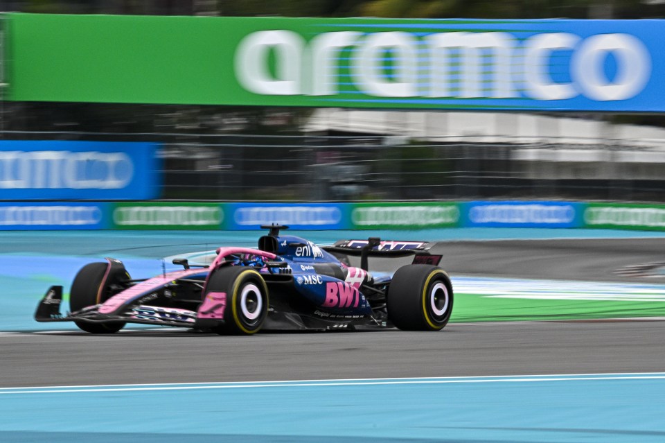MIAMI, FLORIDA - MAY 03: Pierre Gasly (10) of France Alpine F1 Team on track during the F1 Grand Prix of Miami at Miami International Autodrome on May 04, 2025 in Miami, Florida. (Photo by Miguel J. Rodriguez Carrillo/Anadolu via Getty Images)