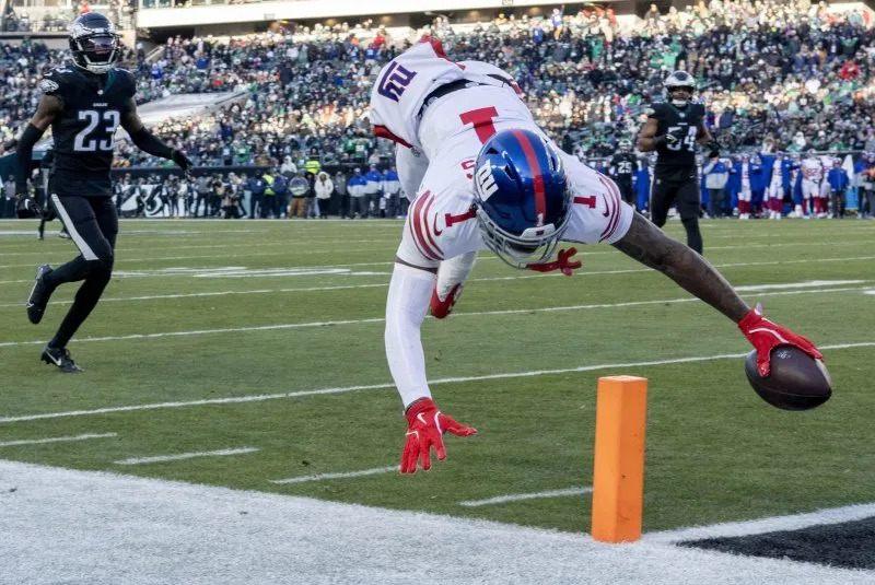 Wide receiver Malik Nabers and the New York Giants will host the New England Patriots at 8 p.m. Aug. 21st on Prime Video. File Photo by Laurence Kesterson/UPI
