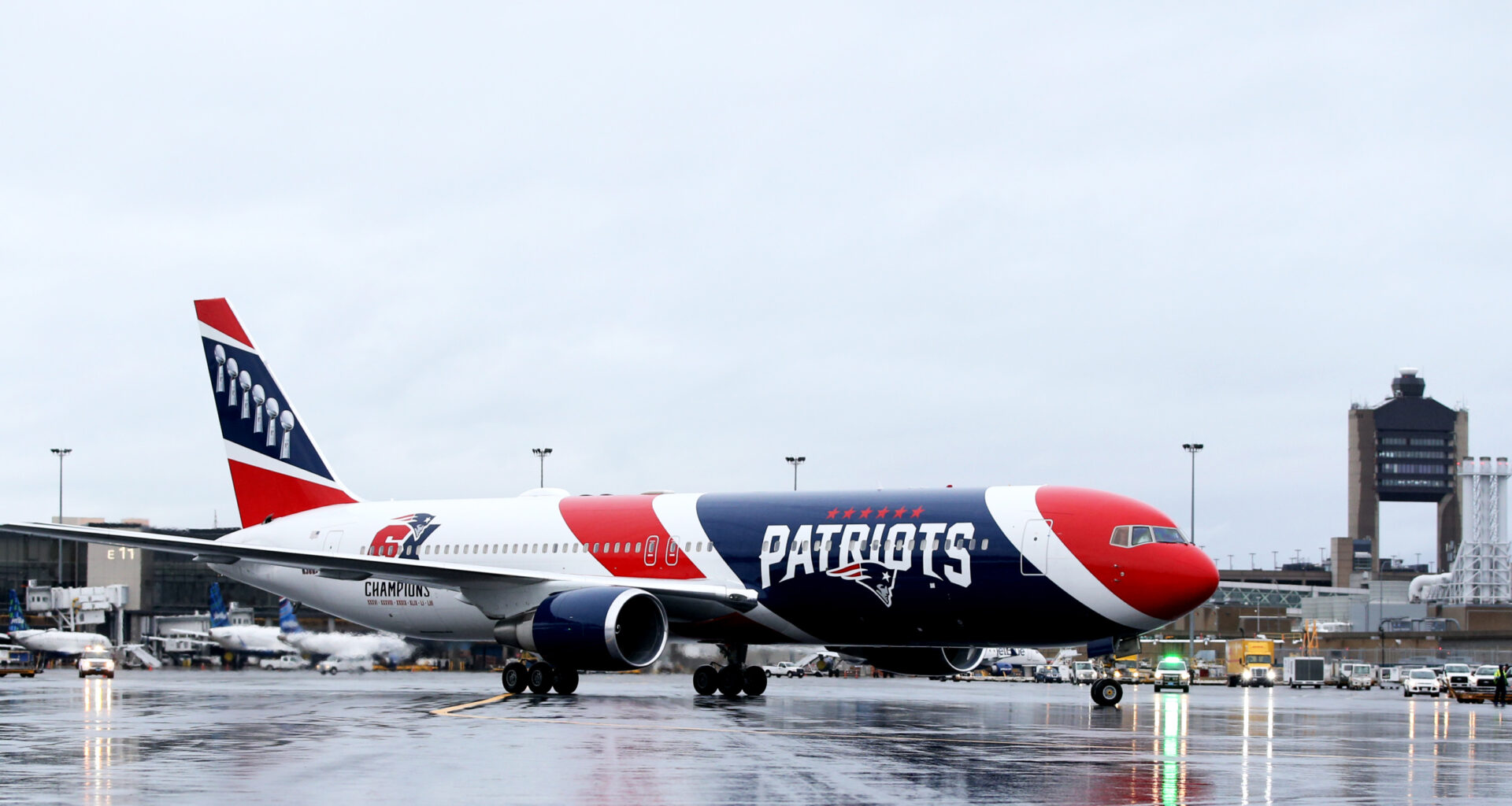 New England Patriots Plane Used To Bring Medical Supplies