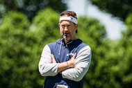 Dallas Cowboys head coach Brian Schottenheimer watches drills during the NFL football team’s...