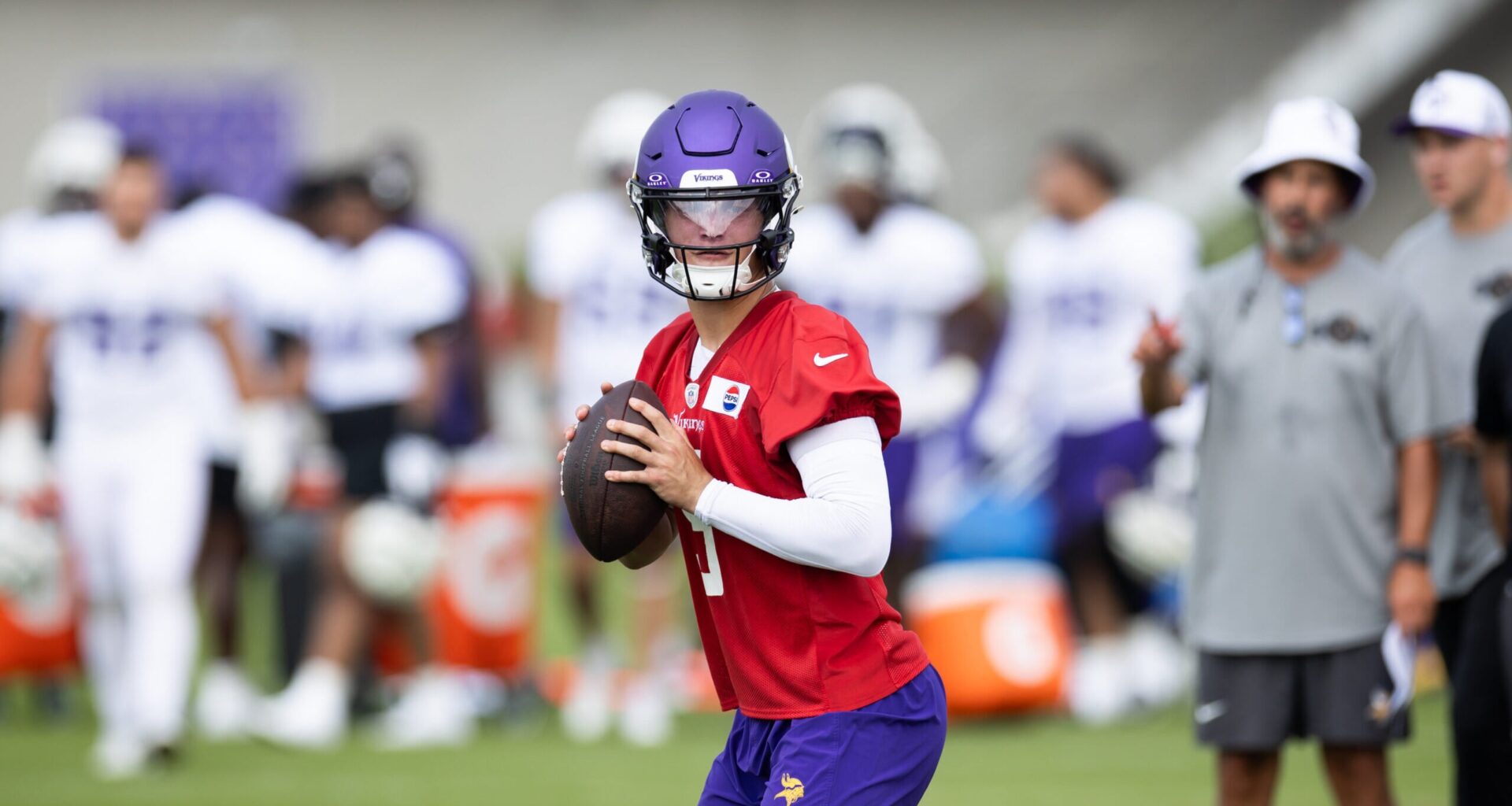 MN Vikings QB JJ McCarthy Reminds TJ Hockenson of Who...?
