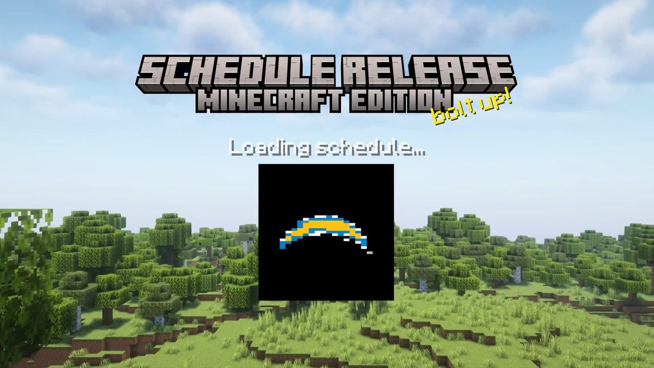 Chargers announce 2025 schedule with Minecraft video