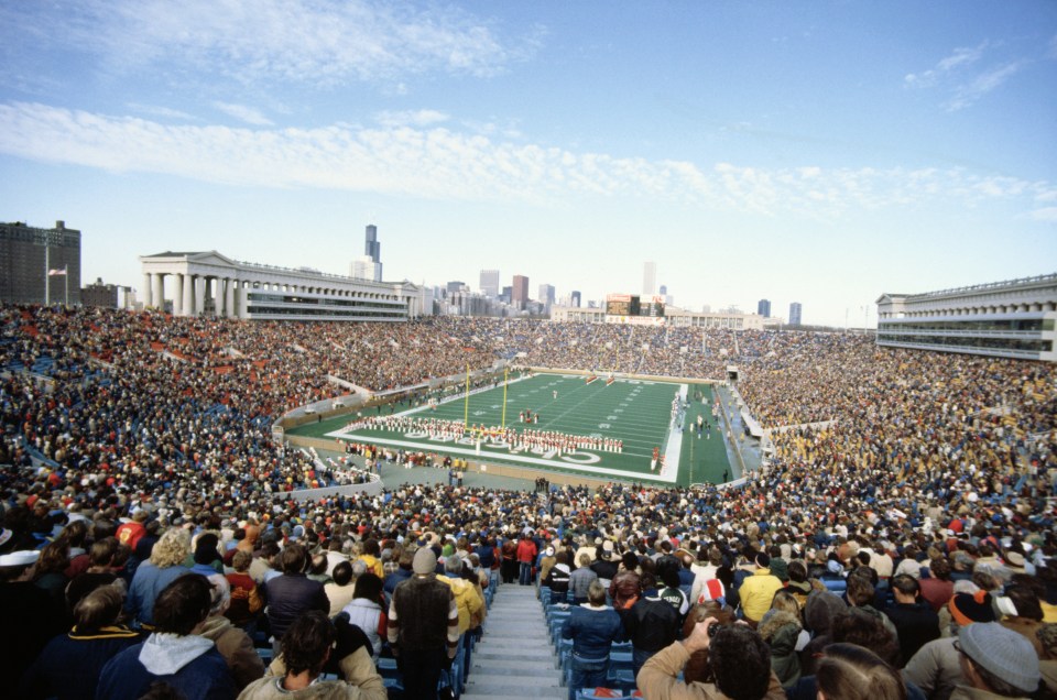 The Bears have played between the Roman colonnades since 1971