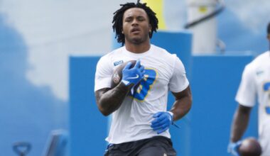 Chargers RB Omarion Hampton projected to lead rookies in several categories in 2025