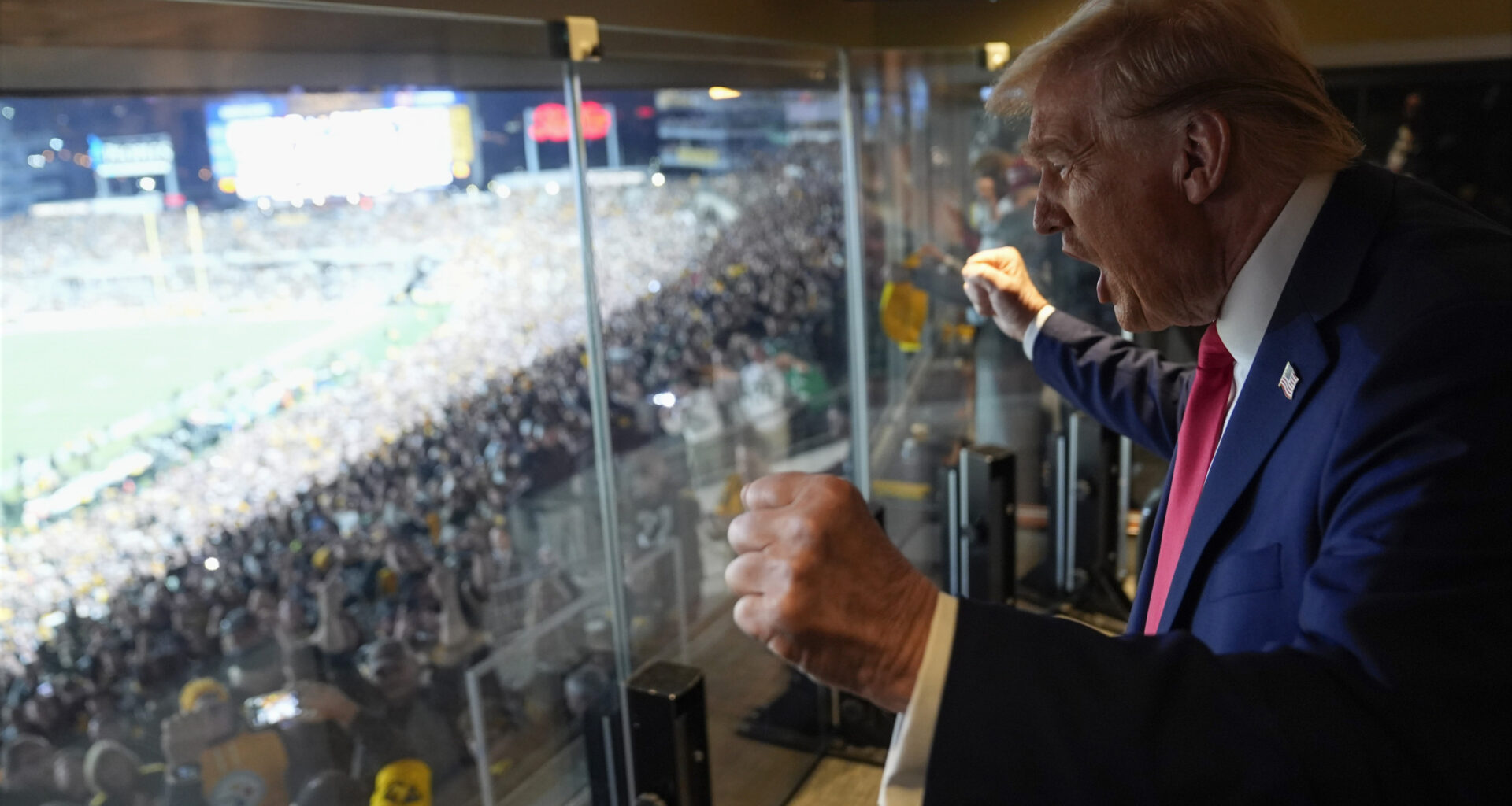 President Donald Trump at Jets Game