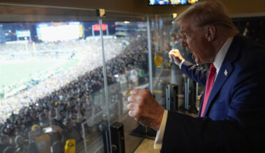 President Donald Trump at Jets Game