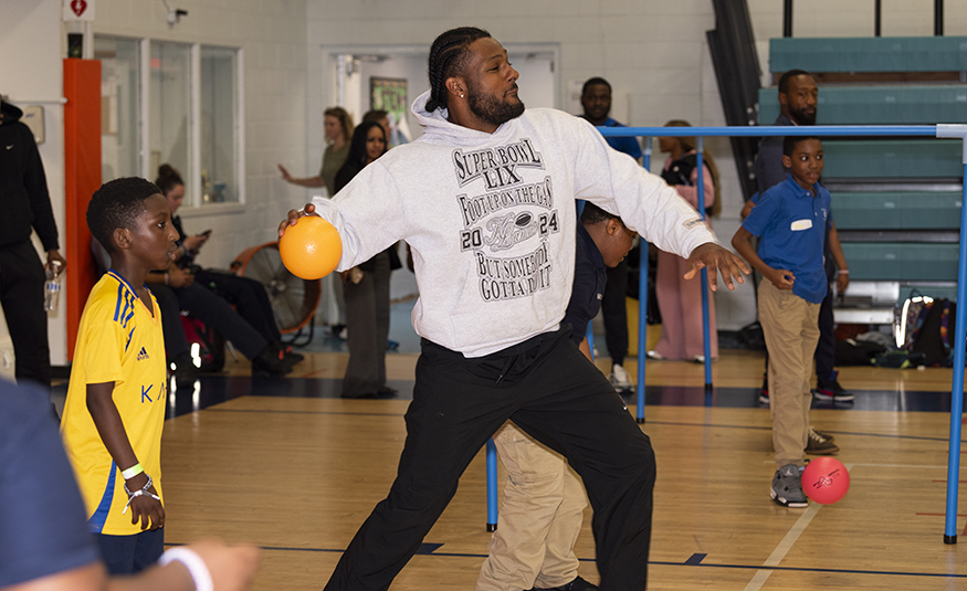 QuickChek teamed up with the Boys & Girls Club of Newark and New York Giants linebacker Kayvon Thibodeaux for a day focused on promoting community involvement and youth leadership. - PROVIDED BY QUICKCHEK