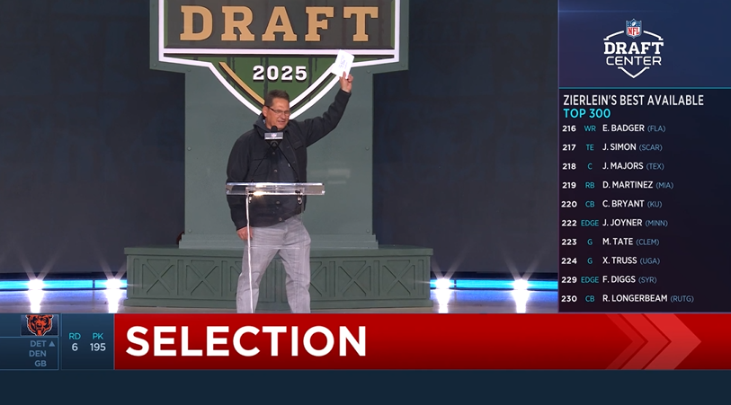 Green Bay financial advisor announces Chicago Bears’ pick at 2025 NFL Draft