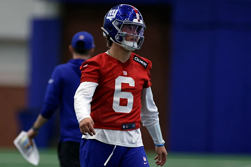 Will Jaxson Dart get some starts for the Giants this season? (Photo by Adam Hunger/Getty Images)
