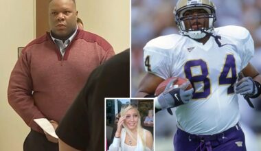 Ex-NFL player Kevin Ware Jr. sentenced to 30 years for murdering girlfriend Taylor Pomaski, burning her corpse